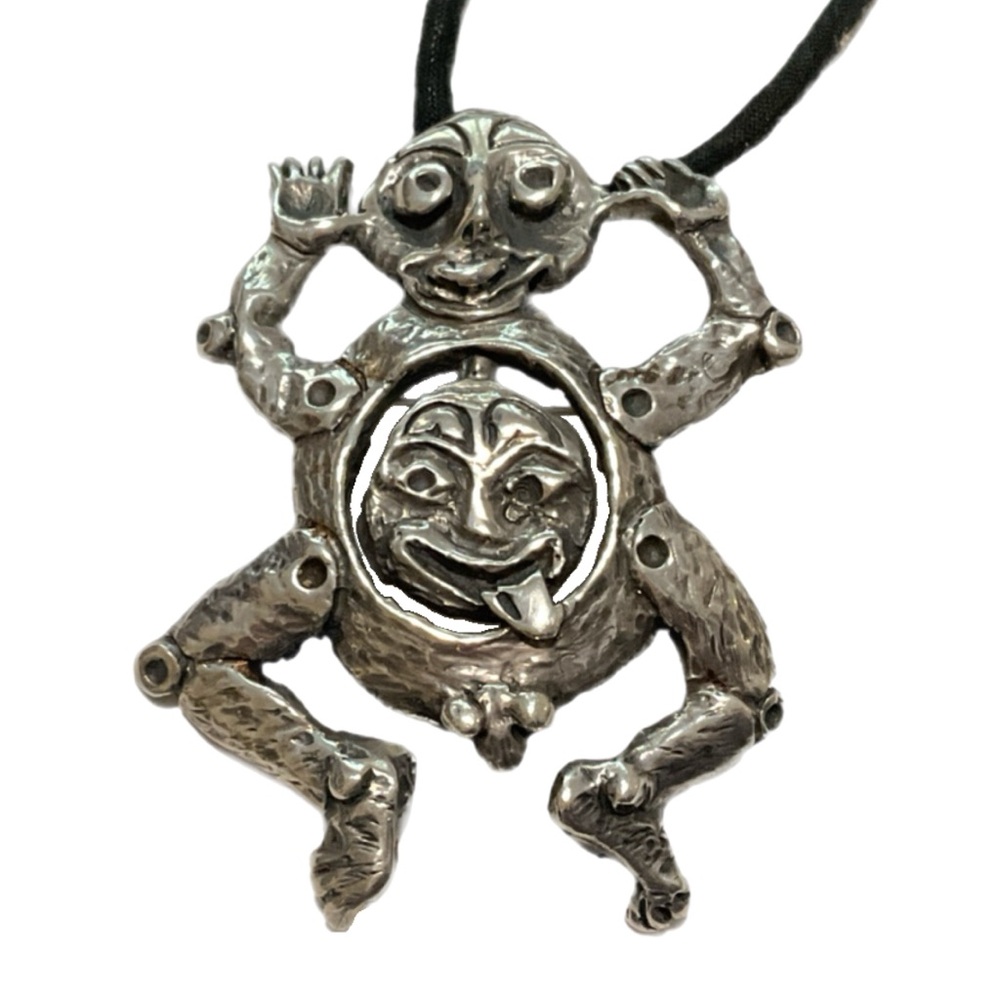Frogman Pin / Pendant - Whimsical